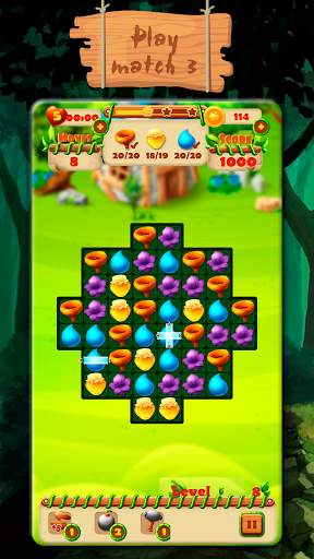 Fairy Forest - match 3 games, puzzle screenshot 1
