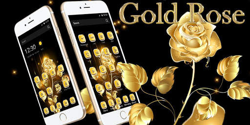 Black Golden Rose Theme screenshot 1