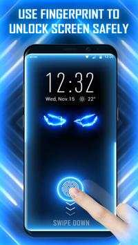 Neon Color Flash Fingerprint Lock Screen Prank screenshot 2