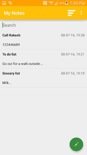 My Notes screenshot 3