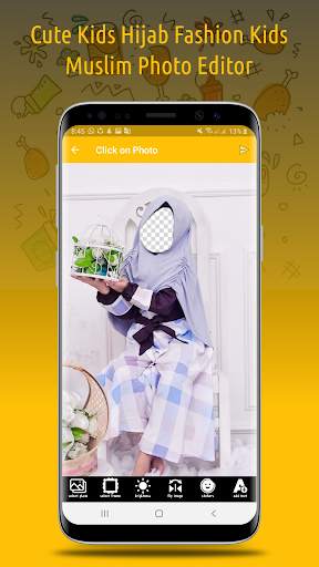 Cute Kids Hijab Fashion Kids Muslim Photo Editor 4 تصوير الشاشة