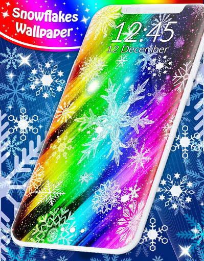 Snow Stars Wallpaper ❄️Winter Free Live Wallpapers screenshot 1