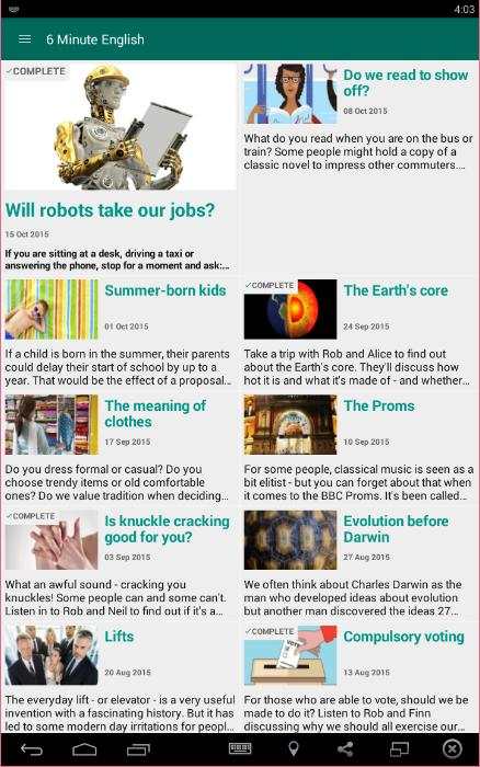 Learning English with BBC скриншот 16