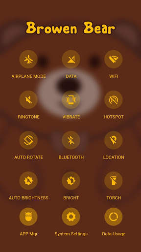 Brown Cute Bear APUS Launcher theme screenshot 3