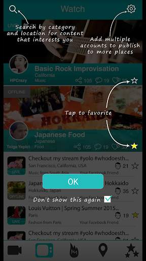 uPeek - LIVE Stream Video screenshot 5