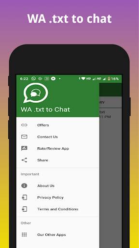 WA Read In Chat Format (.txt to chat) screenshot 1