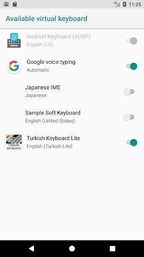Turkish Keyboard Lite screenshot 2