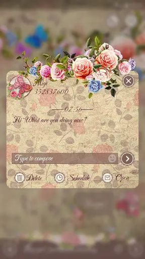 GO SMS ALISA THEME screenshot 4
