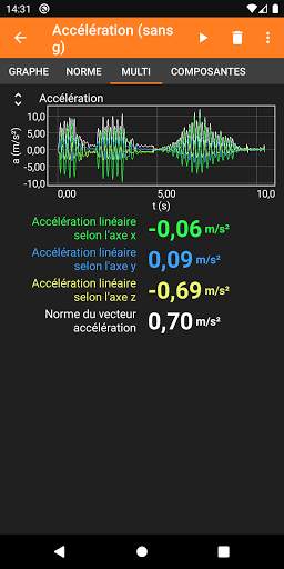 phyphox screenshot 4