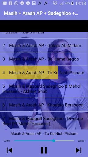 جديد اهنك مسيح اراش اب  - Masih Arash AP New Music screenshot 2