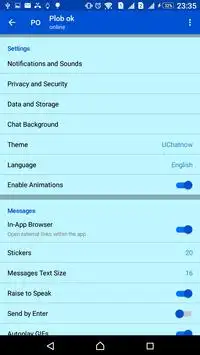Chat messanger screenshot 1