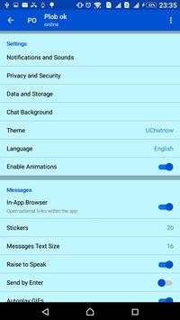 Chat messanger screenshot 1