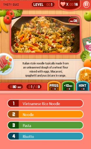 World Food Quiz Contest: Festival & Delicious Game screenshot 1