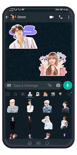 Kpop Idol Stickers for WhatsApp screenshot 3