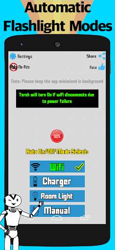 Auto Torch: Strobe light & SOS screenshot 1
