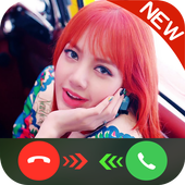 Lisa Blackpink Fake Call icon