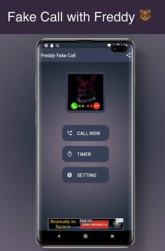 Call with Freddy - Prank fake call Simulator 🐻 screenshot 1