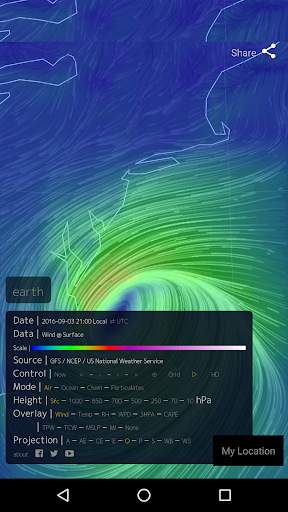 Wind Map Hurricane Tracker, 3D screenshot 15