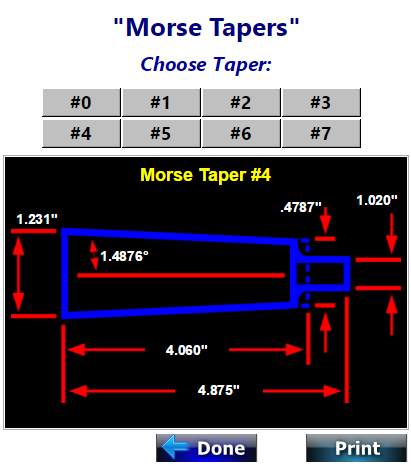 Taper Measuring Calculators QC Inspection CNC Shop screenshot 5
