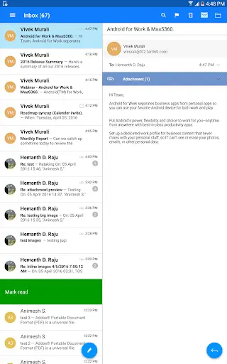 MaaS360 Mail screenshot 9