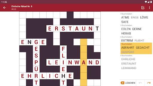 Kreuzgitter Wort Rätsel screenshot 15
