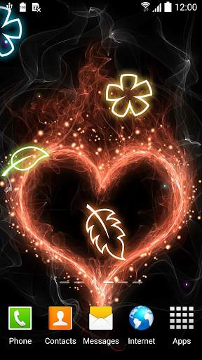Glowing Flowers Live Wallpaper screenshot 3