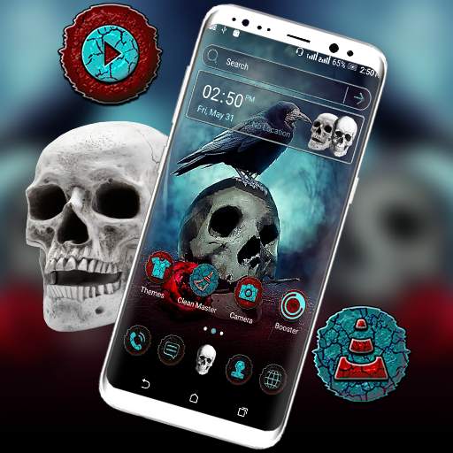 Skull Crow Launcher Theme 2.7