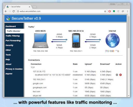 SecureTether - Free no root Bl screenshot 6