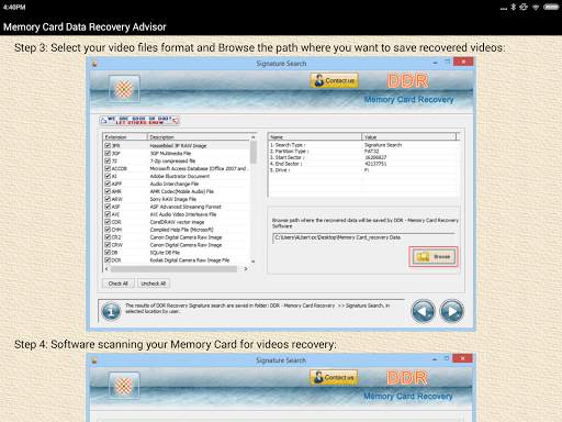 Memory Card Data Recovery Help screenshot 13