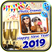 New Year Frames 2019 Free icon