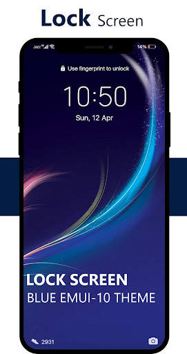 Dark Blue Emui Theme screenshot 1