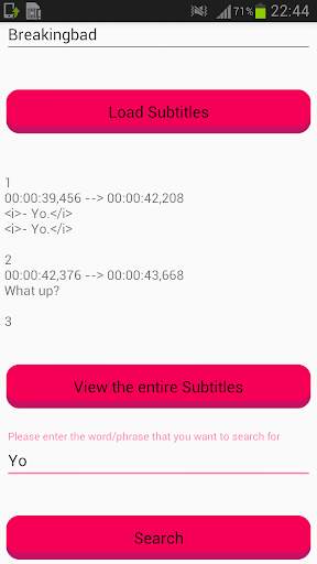 Subtitle Searcher screenshot 2