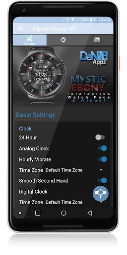 Mystic Ebony HD Watch Face Widget & Live Wallpaper screenshot 4