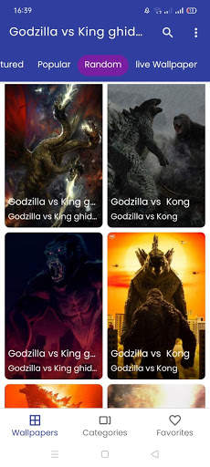 Godzilla vs King ghidorah and Kong Wallpaper screenshot 2