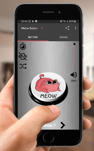 Cat Kitten Meow Button screenshot 2