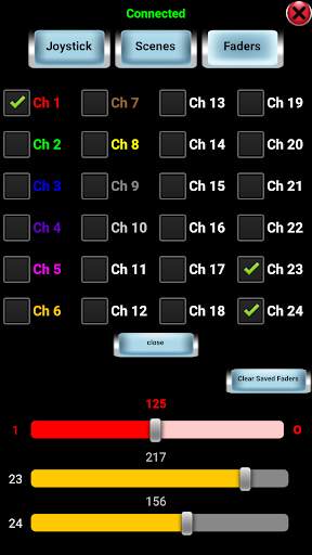 DMX controller screenshot 2