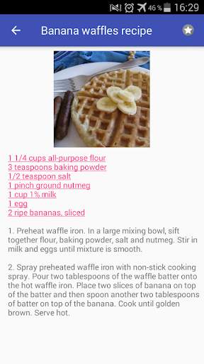 Waffles recipes with photo offline screenshot 3