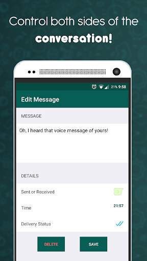 Fake Chat Maker - WhatsMessage screenshot 2
