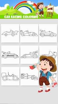 Car Racing Coloring screenshot 2