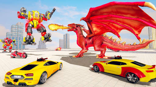 Police Dino Robot Car Games screenshot 1