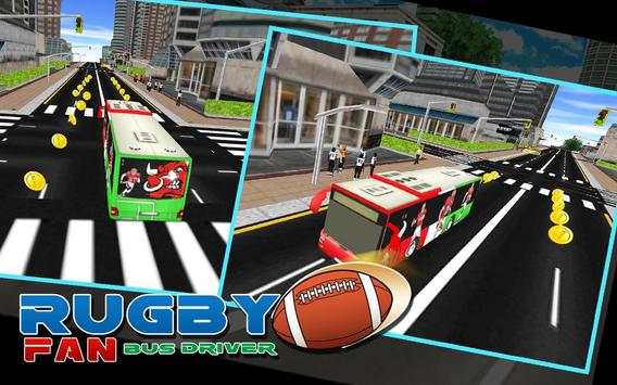 Rugby Fan Bus 3D Driver screenshot 2
