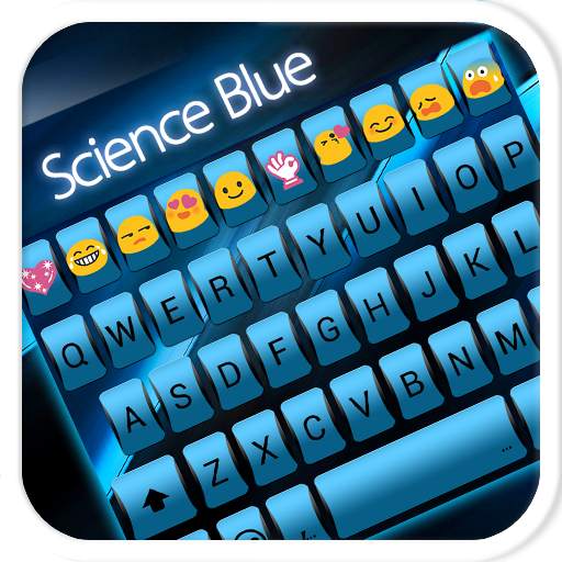 Science Blue Emoji Keyboard 1.1.5