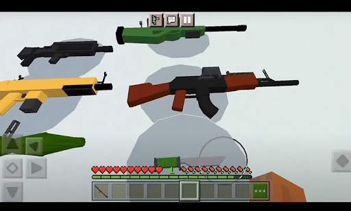 Mod 3D guns weapon sniper mcpe screenshot 1