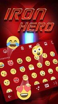 Cool Keyboard Theme for Red Iron Hero screenshot 1