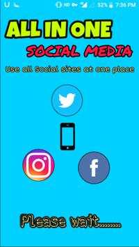 All In One Social Media App-Social networks 2019 screenshot 1