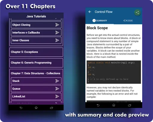 Learn Java: java tutorial screenshot 2