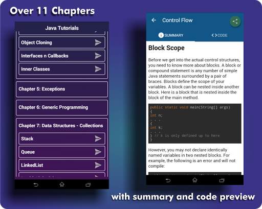 Learn Java: java tutorial screenshot 2