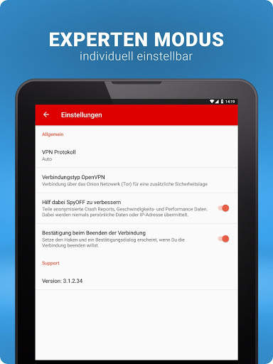 SpyOFF VPN - anonym surfen screenshot 8