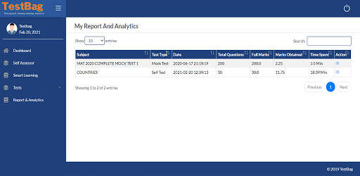 Mat Online test app screenshot 14