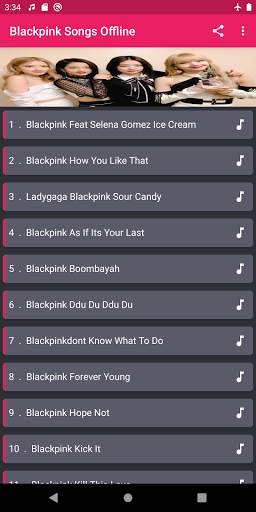 Ice Cream - BlackPink Song Offline 2020 screenshot 2